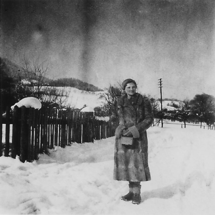 Marie im Schnee